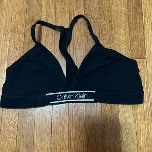 Two Calvin Klein sports bras